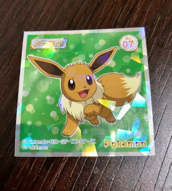 Eevee Pikachu Sticker Seal Lotte Wafer Snack Pokemon à collectionner...