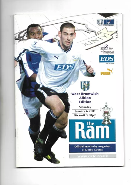 Derby County V West Bromwich Albion 6/01/2001 Fa Cup 3Rd Round  (2)