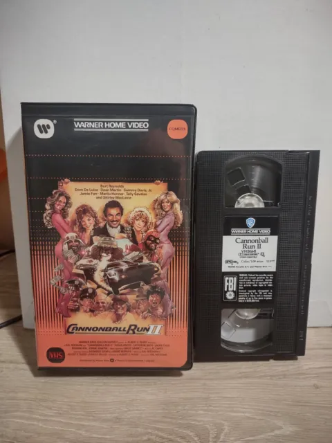 Cannonball Run II 2 VHS (1984 Warner Home Video) Burt Reynolds - Comedy