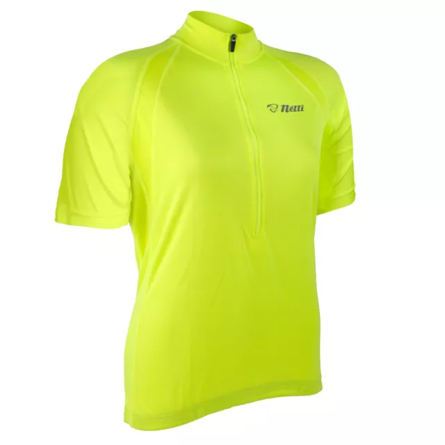 Netti Breeze Womens High-Visibility Cycling Jersey - Fluro Yellow