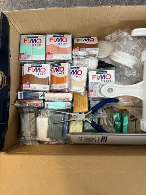 Caja de nuevos suministros de arcilla de polímero, arcilla Fimo, moldes