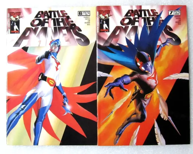Lot - Battle Of The Planets #6 #7 Top Cow Image - Sharrieff , Tortosa, Alex Ross