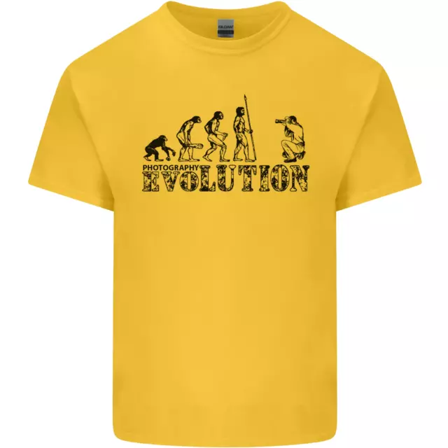 T-shirt da uomo in cotone Evolution Photographer divertente fotoraphy 12
