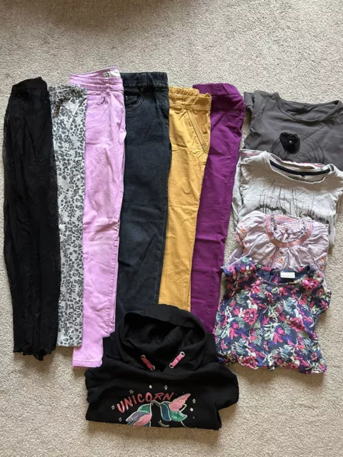 Girls Clothes Bundle 10-11- M&S, Next, Unicorn - Hoodie, Skirt, Playsuit, Jeans