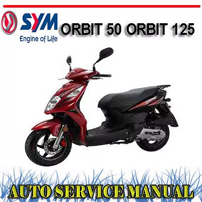 Sym Orbit 50 Orbit 125 Scooter Bike Workshop Repair Service Manual ~ Dvd