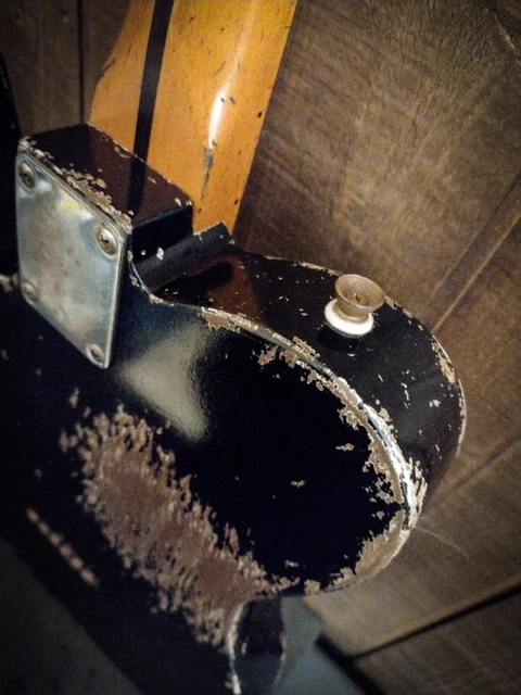 #202240 :: Baldman's Relic Telecaster set in Black nitro finish :: Aged Roadworn 10