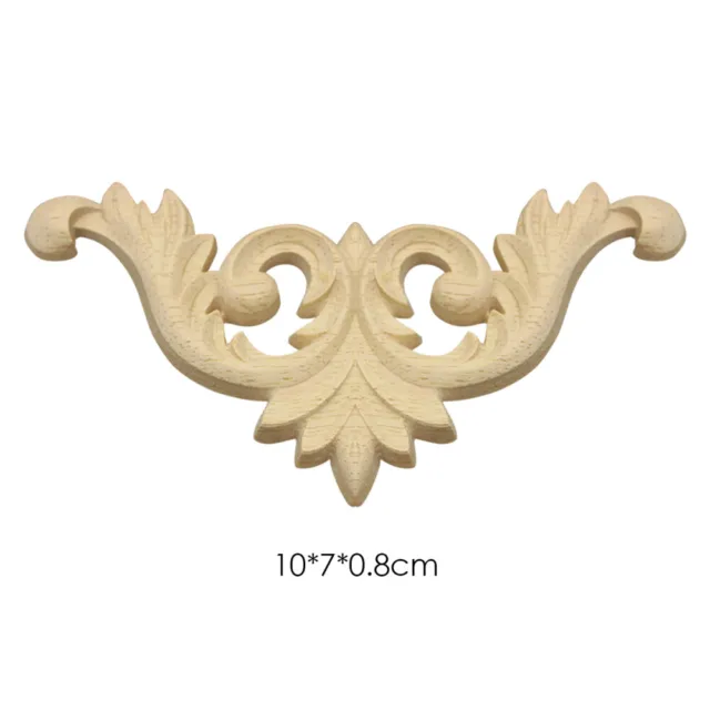 1PC Woodcarving Corbels Decal Corner Applique Wood Carved Furniture Home Decor