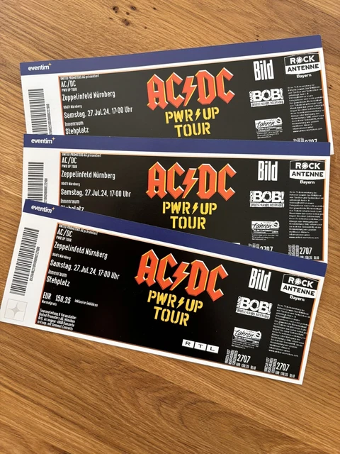 AC/DC POWER UP TOUR 2024 - 1 x Ticket für Nürnberg - 27.07.2024 EUR 140 ...