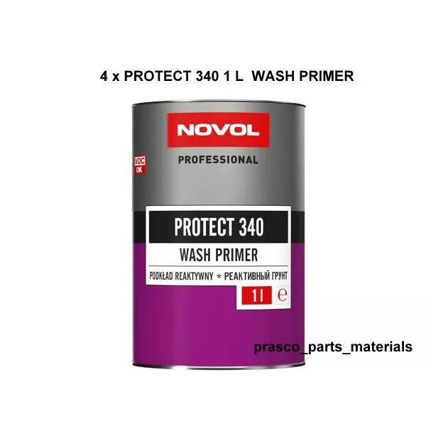 4 x NOVOL PROTECT 340 1L KORROSIONSSCHUTZ EPOXIDGRUNDIERUNG +4 x HÄRTER 1 L