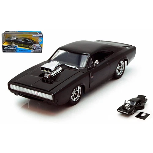 Dodge Charger R/T 1968 Fast & Furious 7 - Jada Toys 1/24 - Satin Metal - Movie