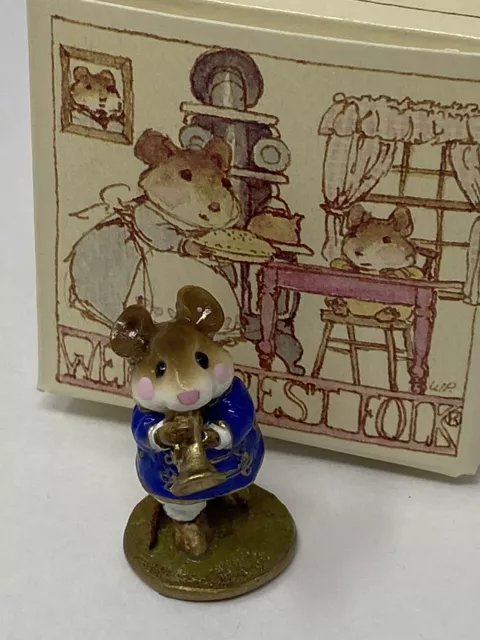 Wee Forest Folk 1987 William Petersen M153C Trumpet Band Blue Uniform Mouse Wee Forest Folk 1987 William Petersen M153C Trumpet Band Blue Uniform Mouse
