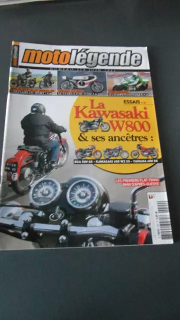 Revue Moto Legende 224 Kawasaki W800 / Yamaha 125 Ra31 / Sommaire Sur Photo