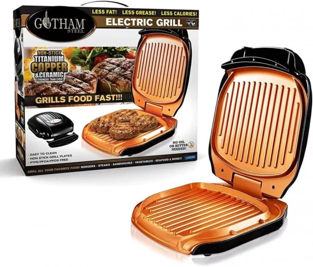 GOTHAM GRILL + gille viande revêtement antiadhésif - Bac Récupérateur