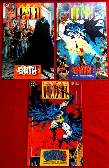 DC Comics BATMAN: Legends of the Dark Knight: FAITH Series *FULL SET* (Part 1-3)