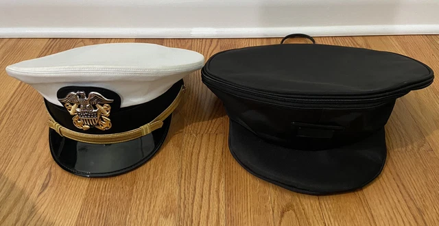 Navy Officer Dress White Cover and Case