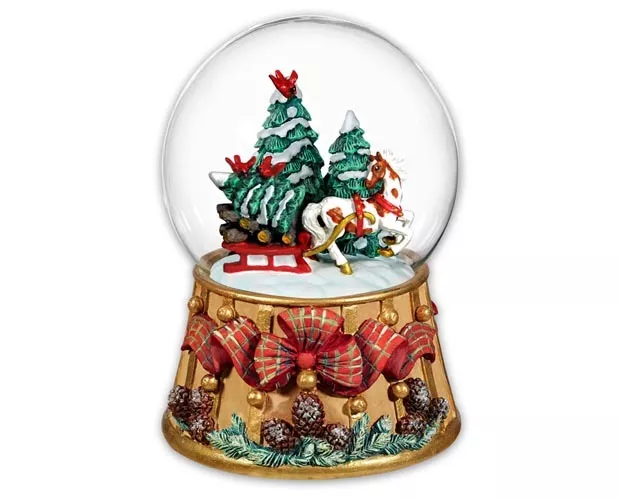 Breyer Pferde Urlaub Traditionen Weihnachten Musical Schneekugel 2016 700237