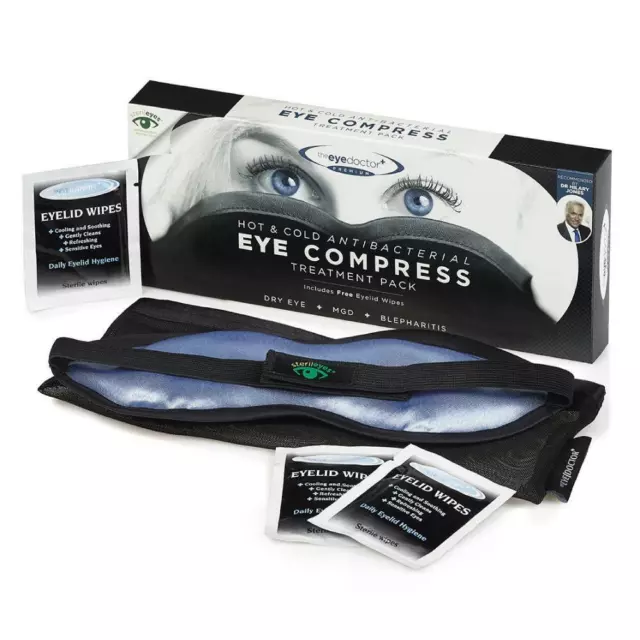 The Eye Doctor Premium Chaud et Froid Antibactérien Compresse Traitement Paquet