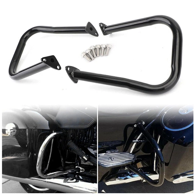 thumbnail interactive-video image 1 of TCMT Black Rear Saddlebag Guard Bars For Indian Chief Classic / Vintage / Chieftain 2014-2020 – 1" Tube 1 of 2