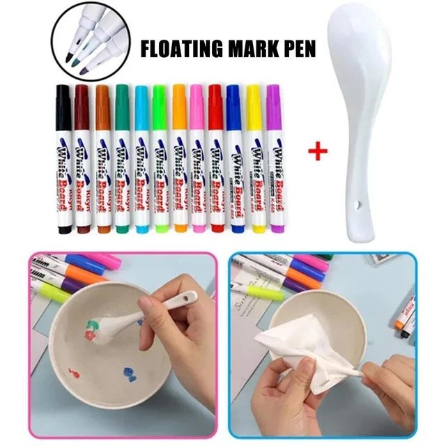 Magical 3D Painting Erasable Pen Water Floating Mark Whiteboard Marker Z6I3 Y1E9