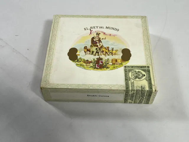 El Rey del Mundo Double Corona EMPTY Cigar Box EUC