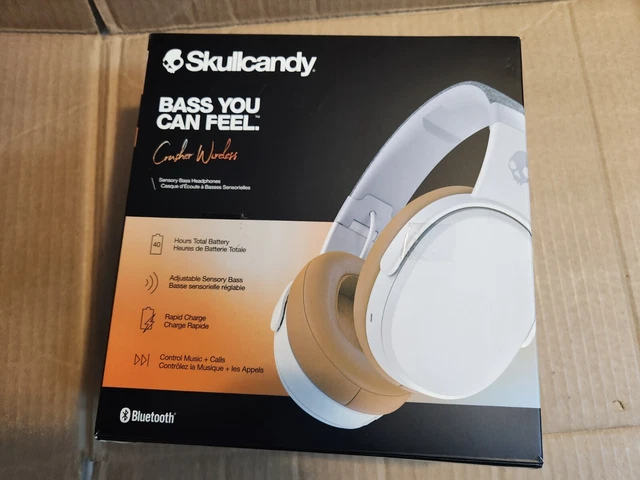 *Parts* Skullcandy Crusher Bluetooth Wireless Over-Ear Headphones - White