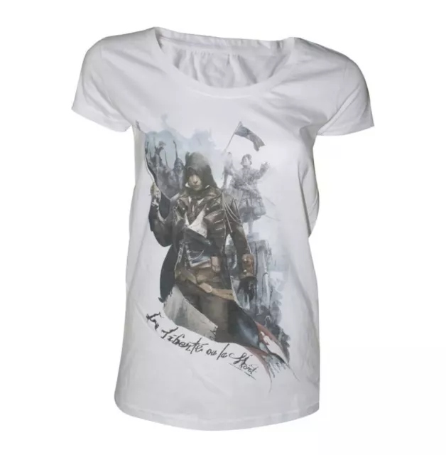 Bioworld Official Assassins Creed Unity Ladies Graphic T-Shirt - Choose Size