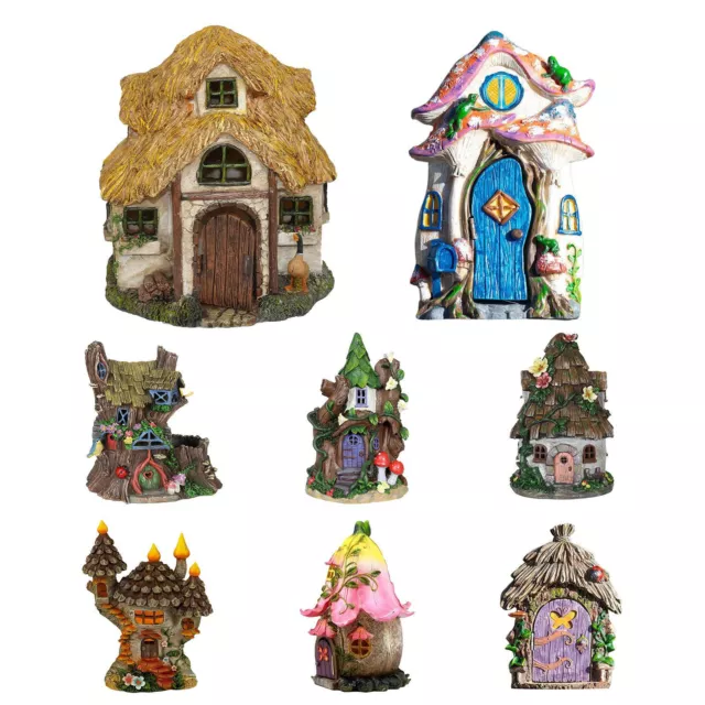 Miniature Fairy Elf Door for Garden Tree House Outdoor Indoor Fairyland Decor 2