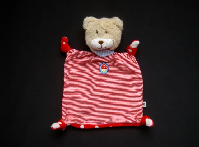 ★ Die Spiegelburg "Baby Glück" Schmusetuch Schnuffeltuch Bär Teddy Streifen ★