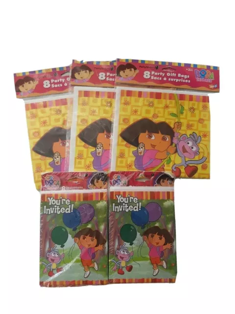 DORA THE EXPLORER Party Invitations Thank You Cards Party Gift Bags ...