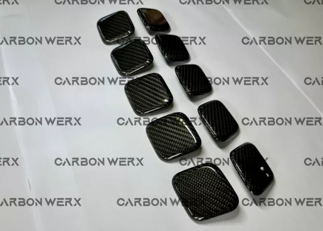 Ford Focus MK3.5 ST RS Real Genuine Carbon Fibre Headlight Washer Jet Covers