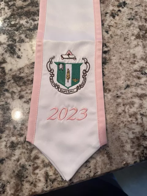 Delta Zeta Sorority Class of 2023 Graduation Stole Graduations Sash Crest Greek