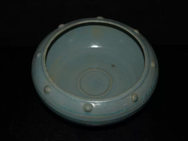 Chinese Ru kiln Celadon Porcelain Handmade Exquisite Brush Washer 7489