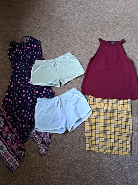 Girls Summer bundle Age  9 to 10 Years dress shorts skirt top