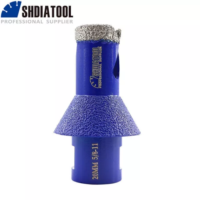 20mm Diamond Chamfering Bit Tile Marble Cone Milling Bits for Angle Grinder