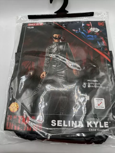 Selina Kyle Child Girls MEDIUM Sz 7-8 Halloween Costume Batman DC Rubies NEW