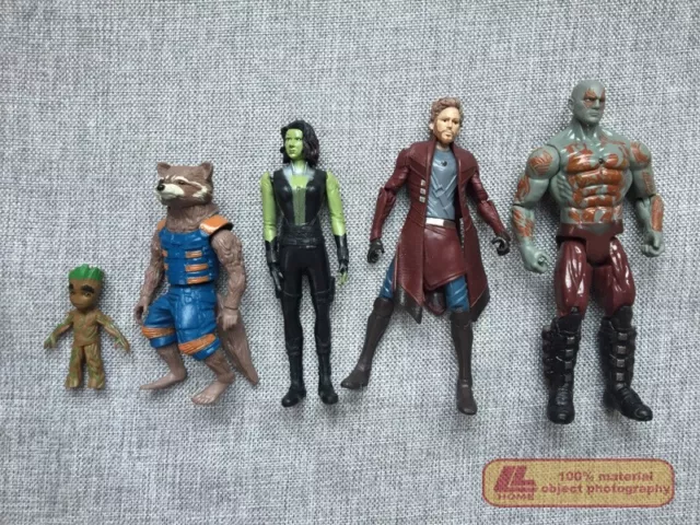 Anime Guardians of The Galaxy 5pc Star Lord Gamora Groot Figure Statue Toy Gift 2