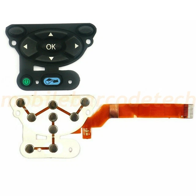 Printer Rubber Keypad with Keyswitch Replacement for Zebra QLN220 (9-Key )
