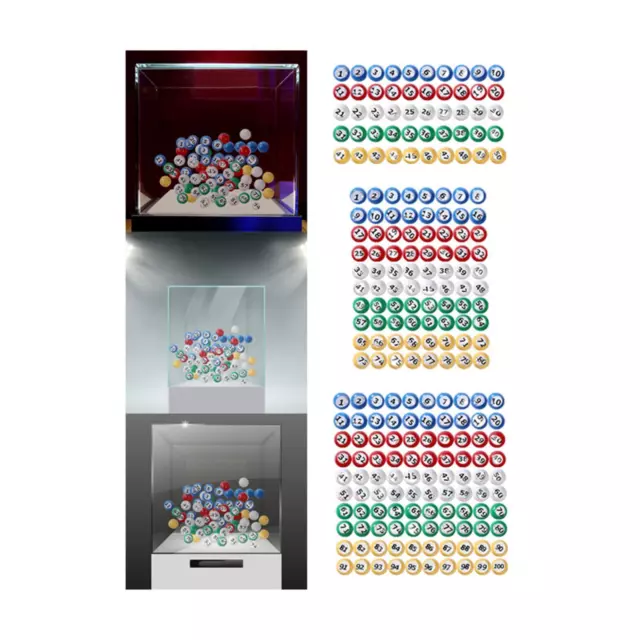 Boule de bingo avec des boules de tombola à fenêtre facile à lire pour la