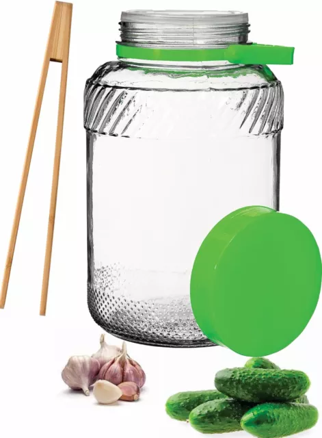 5L Einweckglas mit Zangen Gurkenglas Einmachglas Einmachgläser Glasballon
