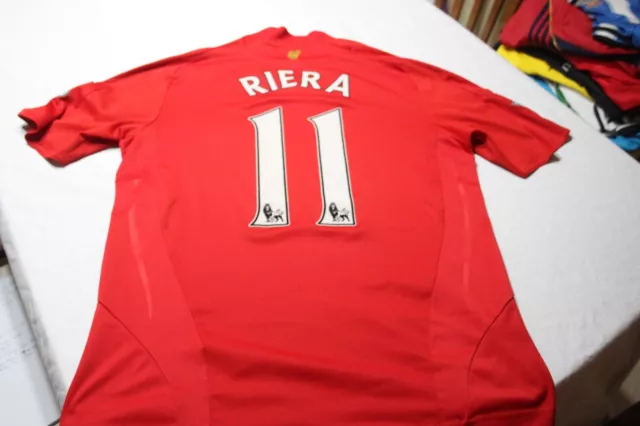 Maillot Officiel Du Liverpool Marque Adidas T/M Carlsberg N°11 Riera T-Shirt 2