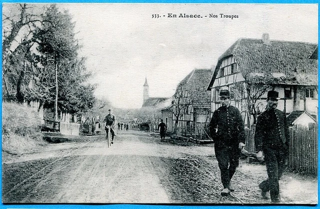 CPA : En Alsace - Nos Troupes / Guerre 14-18 / 1915