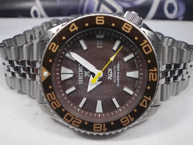 Seiko 150M Date Divers Auto Mens Watch 7002-700J 'Brown Padi' (Sn 161882)