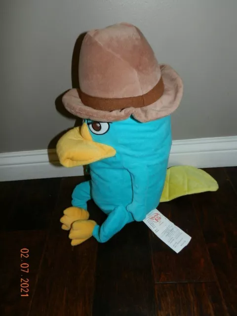 DISNEY STORE PHINEAS & Ferb Perry Platypus Agent P 9X9X20