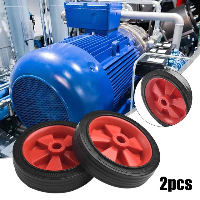 Lot De 2 Roues De Rechange Pour Compresseur – Antichoc Et Antidérapantes, 15,2 Cm - 6