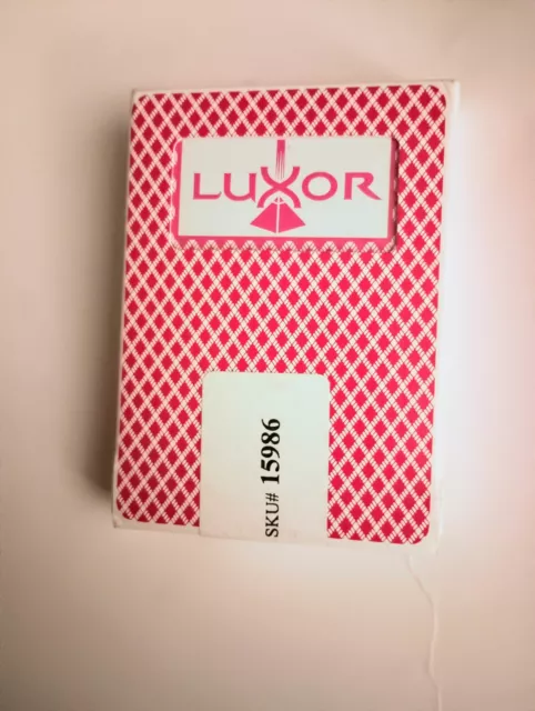 Playing Cards Luxor Casino Vintage Original Las Vegas NV Red Bee #92 Play Sealed