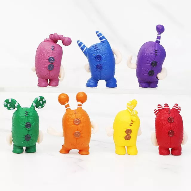 7pcs Cartoon Oddbods Action Figures Cake Toppers Doll Set Kids Boy Girl Toy Gift 3