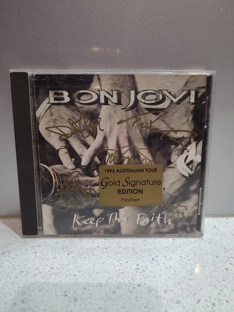 Cadre Commémoratif Bon Jovi « Keep The Faith » 1993 - Édition Limitée 80x67cm - Occasion Rare
