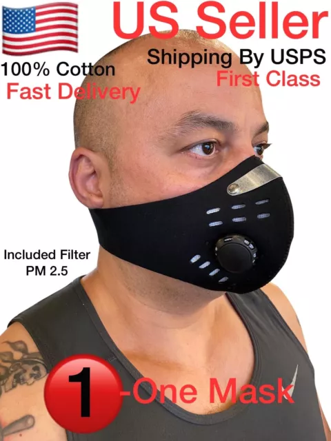 Neoprene Face Mask Washable , Face Mask, Reusable, Included Filter PM 2.5, Mask