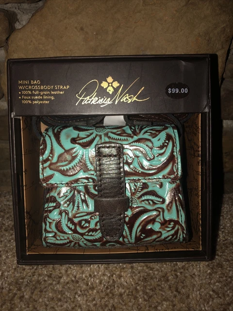 Patricia Nash Granada Crossbody Bag - Tooled Turquoise - NWT Patricia Nash Granada Crossbody Bag - Tooled Turquoise - NWT