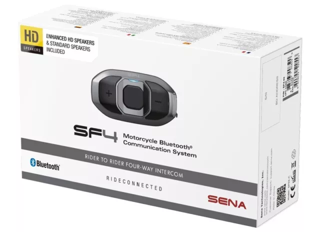Sena Headset SF4 HD Motorrad Kommunikation Bluetooth 4.1 mit HD-Lautsprecher